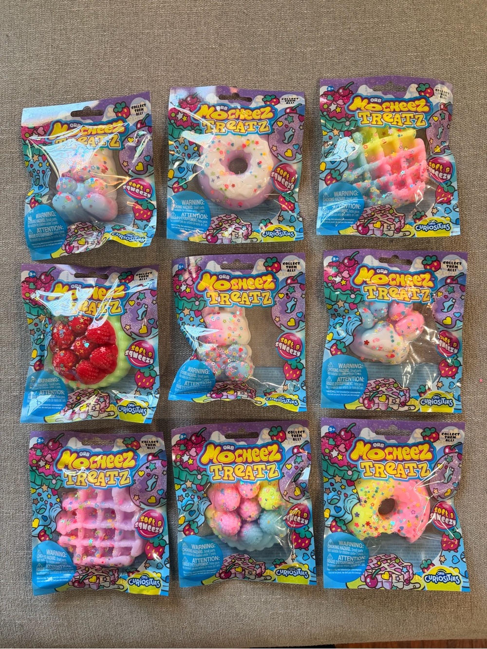 Viral ORB Mocheez Treatz Squishy Toys Lot of 9 New Sensory